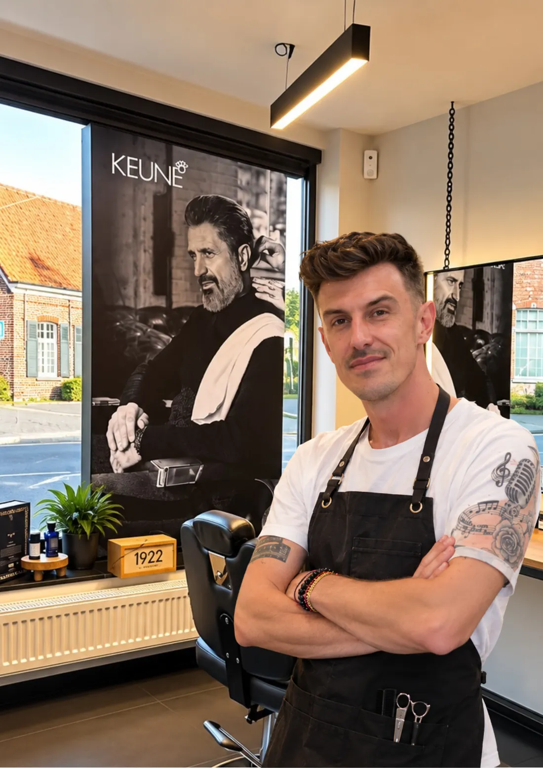 Michaël Collyns in zijn salon